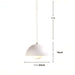 Elegant Danish Flower Bud Pendant Light with dimensions 25cm diameter, 16cm height, perfect for modern interior decor.