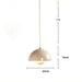 Danish Flower Bud Pendant Light with dimensions 25cm x 16cm, sleek design, emits warm glow, ideal for modern home decor.