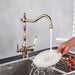 360° Rotatable Dual Spout Kitchen Faucet - HomeComfort365