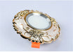 Art Deco Golden Flower LED Downlight with aluminum design and adjustable brightness