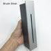 Brush Silver outdoor indoor wall lamp with advanced 3W LED technology held in hand, perfect for walkways and stairways.