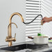 Antique Style 2-in-1 Brass Kitchen Faucet - HomeComfort365