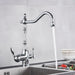 360° Rotatable Dual Spout Kitchen Faucet - HomeComfort365