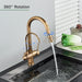 Antique Style 2-in-1 Brass Kitchen Faucet - HomeComfort365