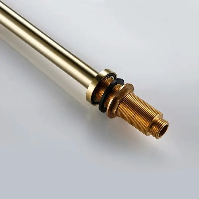 Brass connector for elegant kitchen mixer tap, highlighting durable design and sleek finish. Perfect for modern kitchen aesthetics.