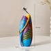 Nordic abstract art figurine with vibrant colors and fluid forms, perfect for modern living room decor, measures 23.4cm tall.