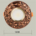 European retro bronze LED COB downlight with floral design, 12cm diameter, elegant home lighting solution.