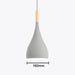 Nordic Teardrop Wood Pendant Light with aluminum shade and wood handle, 160mm width, modern Scandinavian design.