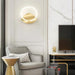 Modern Nordic LED Ring Wall Lamp in elegant living room decor setting.