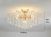 Luxury crystal lantern chandelier with stunning design, 80cm diameter, 45cm height, emitting brilliant light.