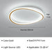 Modern gold LED ceiling flush mount lamp, dimensions 60cm diameter by 11cm height, suitable for 15-20m² rooms.