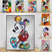 Graffiti-style Disney artwork featuring vibrant Mickey Mouse and other beloved characters on canvas prints.