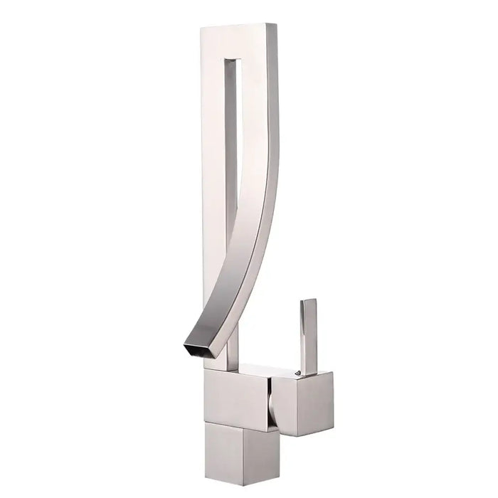 Luxury Brass Square Basin Mixer Faucet with polished finish and modern design