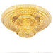 Luxury Continental Crystal Chandelier in elegant golden circular design for upscale interiors.