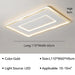 Geometric modern LED ceiling lamp in gold, size 110x60x5 cm, suitable for 10-15m², with energy-efficient LED light source.