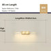 Modern LED wall light, sleek aluminum design, dimensions 40x4.5x11 cm, 8W LED chip, ideal for bathrooms and toilets.