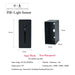 "PIR Sensor Embedded Step Light in black, featuring motion and light sensors with recessed installation design."