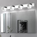 Modern K9 crystal mirror wall lamp with LED lights, stylish bathroom decor.