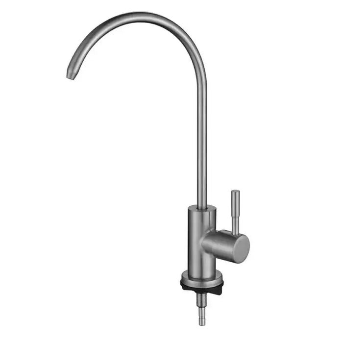 Eco-friendly stainless steel drinking water faucet with a brushed gold finish for modern kitchens.