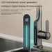 Hydroelectric kitchen faucet with LED temperature display and three water outlet modes for versatile kitchen tasks.