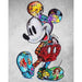 Graffiti art of classic Disney characters on Mickey Mouse canvas with vibrant colors and modern design.