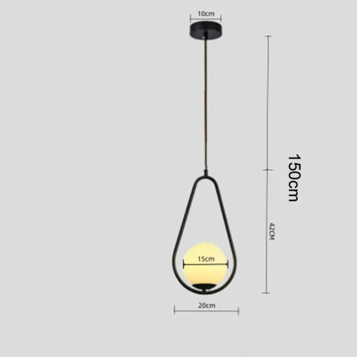 Modern cage chandelier with LED bulb for parlor, study, or bedrooms, iron material, 150cm drop, ideal for 10-15 square meters.