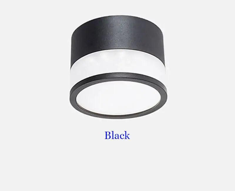 Black Macaron LED Ceiling Downlight with Nordic Design and Dimmable Feature