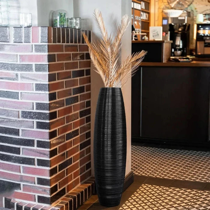 Luxurious Tall Floor Vase – Sturdy, Textured, and Perfect for Branches & Flowers - HomeComfort365