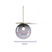 Modern Umbra Colored Glass Pendant Lamp with 20 cm Diameter in Serene Blue Hue