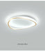 Modern LED ceiling flush mount lamp with white light effect, featuring sleek design and premium materials for elegant home illumination.