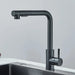 Noir Pull-Out Kitchen Sink Faucet with sleek black finish and pull-out sprayer for versatile kitchen use