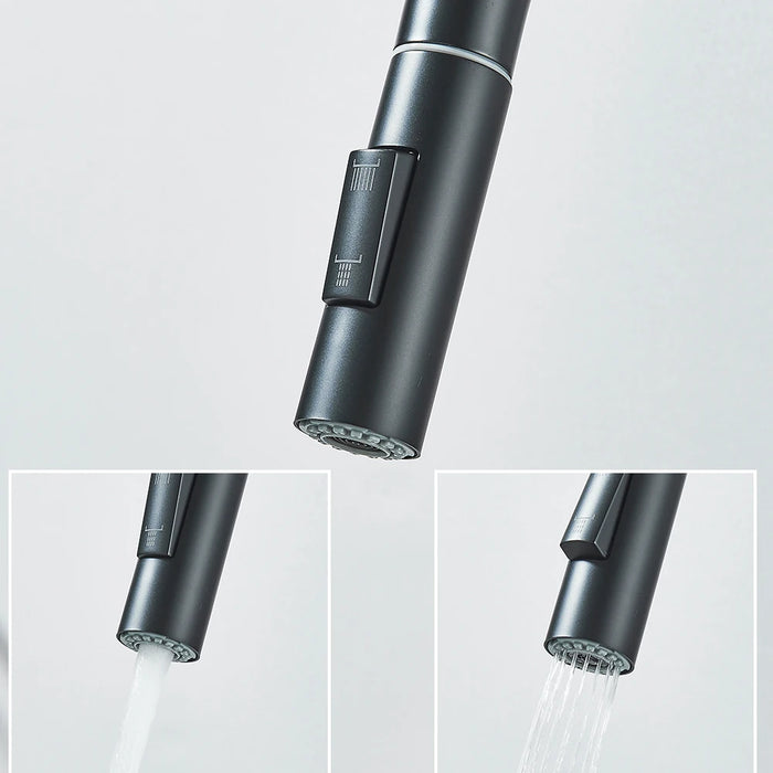 Touch Sensor Kitchen Faucet showcasing multiple water flow settings for modern convenience and hygiene.