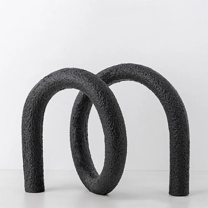 Abstract Knot Line Resin Sculpture - HomeComfort365