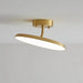 Modern rotatable LED ceiling light with minimalist design and gold finish, ideal for elegant home interiors.