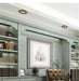 Elegant study with American Retro Cat Eye LED Ceiling Lamp installed