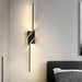 modern minimalist vertical horizontal wall sconce LED lighting bedroom ambiance