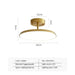 Golden Modern Rotatable LED Ceiling Light with minimalist design, ideal for hallways and balconies, 20cm size, 5-8㎡ lighting area.