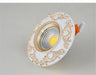 Decorative retro cat eye LED ceiling lamp with ornate design, ideal for small spaces.