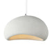 Japanese Wabi-Sabi minimalist pendant chandelier in polystyrene with LED light, perfect for stylish interiors.