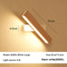 360° Rotatable LED Wall Lamp, Model B2001, Warm White, 31x4.5cm, 6W Light Source