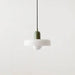 Retro Glass Pendant Light with vintage style and contemporary design hanging against a white background.